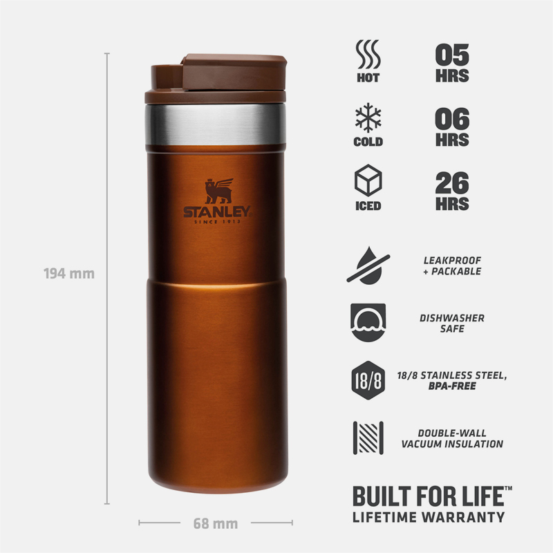 Travel Mug Neverleak | 0.35L ספל קפה ללא נזילות  image number null